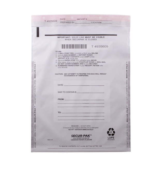 Premium Cash Deposit Bags For Retail And Restaurants