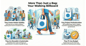 Infographic of Custom T-shirt Bags are a Powerful Branding Tool